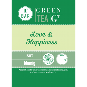 Grüntee Love & Happiness aromatisiert 100g