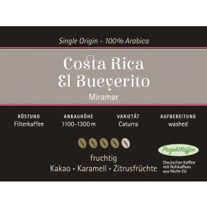 Costa Rica Miramar 1000g Espresso - Siebträger