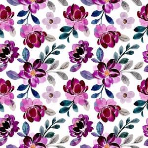 Servietten Fasana Lilac floral pattern 33x33