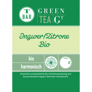 Bio Grüntee Ingwer Zitrone 100g