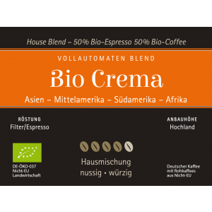 Bio Crema 1000g Espresso - Siebträger