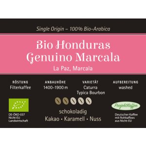 Bio Honduras Genuino Marcala 1000g Handfilter - Kaffeemaschine